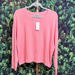Splendid Pink Long Sleeve Top